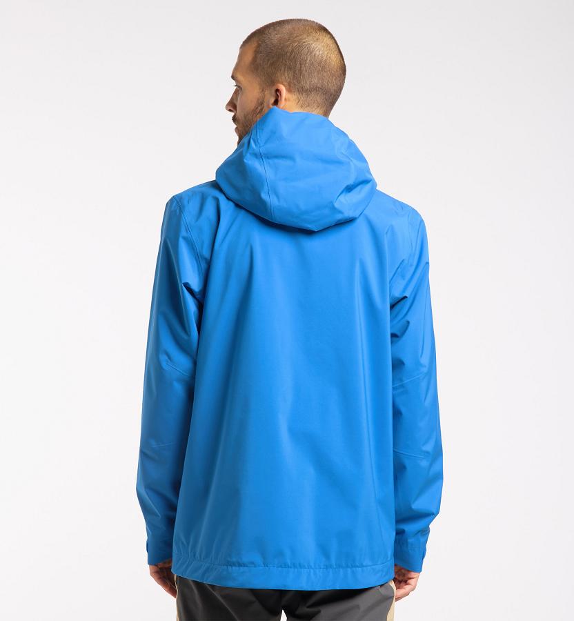 Haglöfs Mens Tjärn Waterproof Jacket Blue New Zealand 40932KMLN